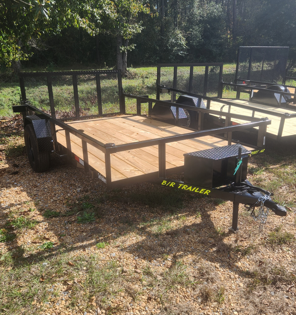 New 2025 B/R Trailers 76''x12' Single Axle Utility Trailer