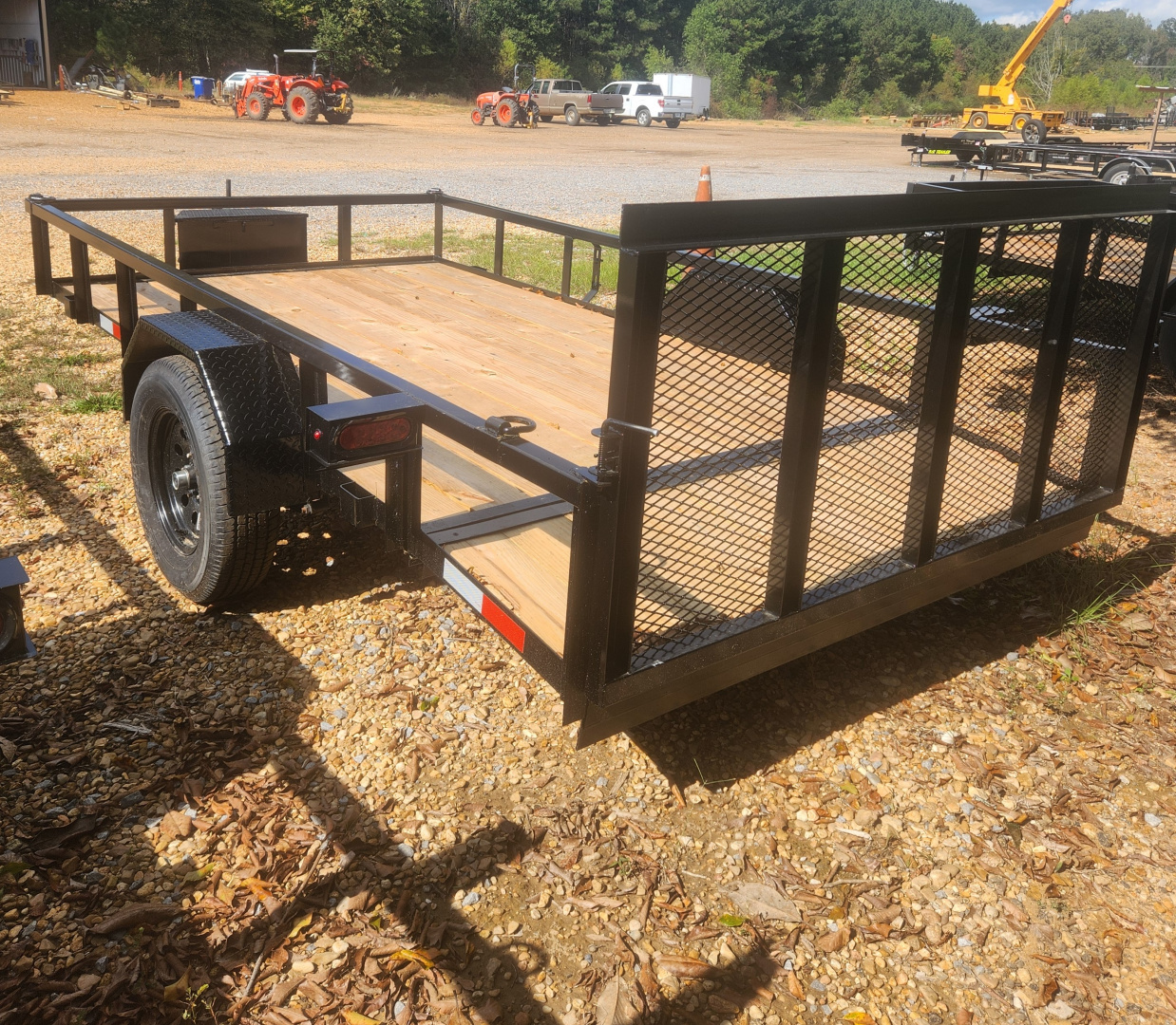 New 2025 B/R Trailers 76''x12' Single Axle Utility Trailer