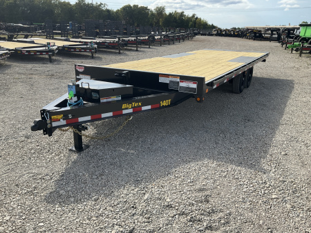 New 2026 Big Tex 102 x24' 14K Over-The-Axle Powered Tilt Trailer – 14OT