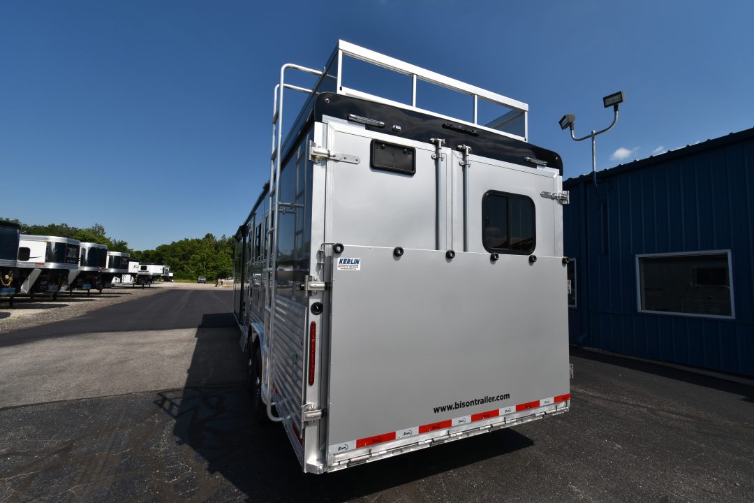 New 2027 Bison Trailers Silverado 8313B.S Horse Trailer