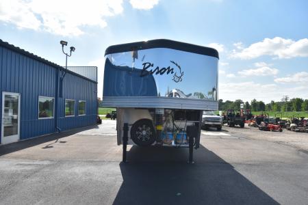 New 2027 Bison Trailers Silverado 8313B.S Horse Trailer