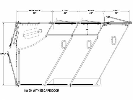 New 2027 Merhow Trailers Stampede 8312 Horse Trailer