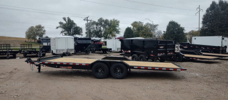 New 2026 H&H Trailers 82x22 Electric Tilt Speed Loader 14K Equipment Trailer