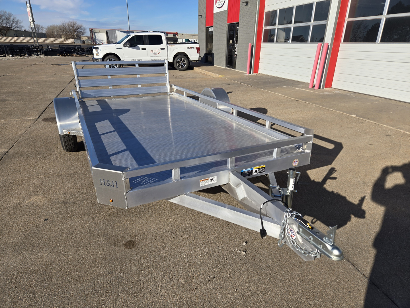 New 2026 H&H Trailers 78x14 Aluminum Low Side 3K Utility Trailer