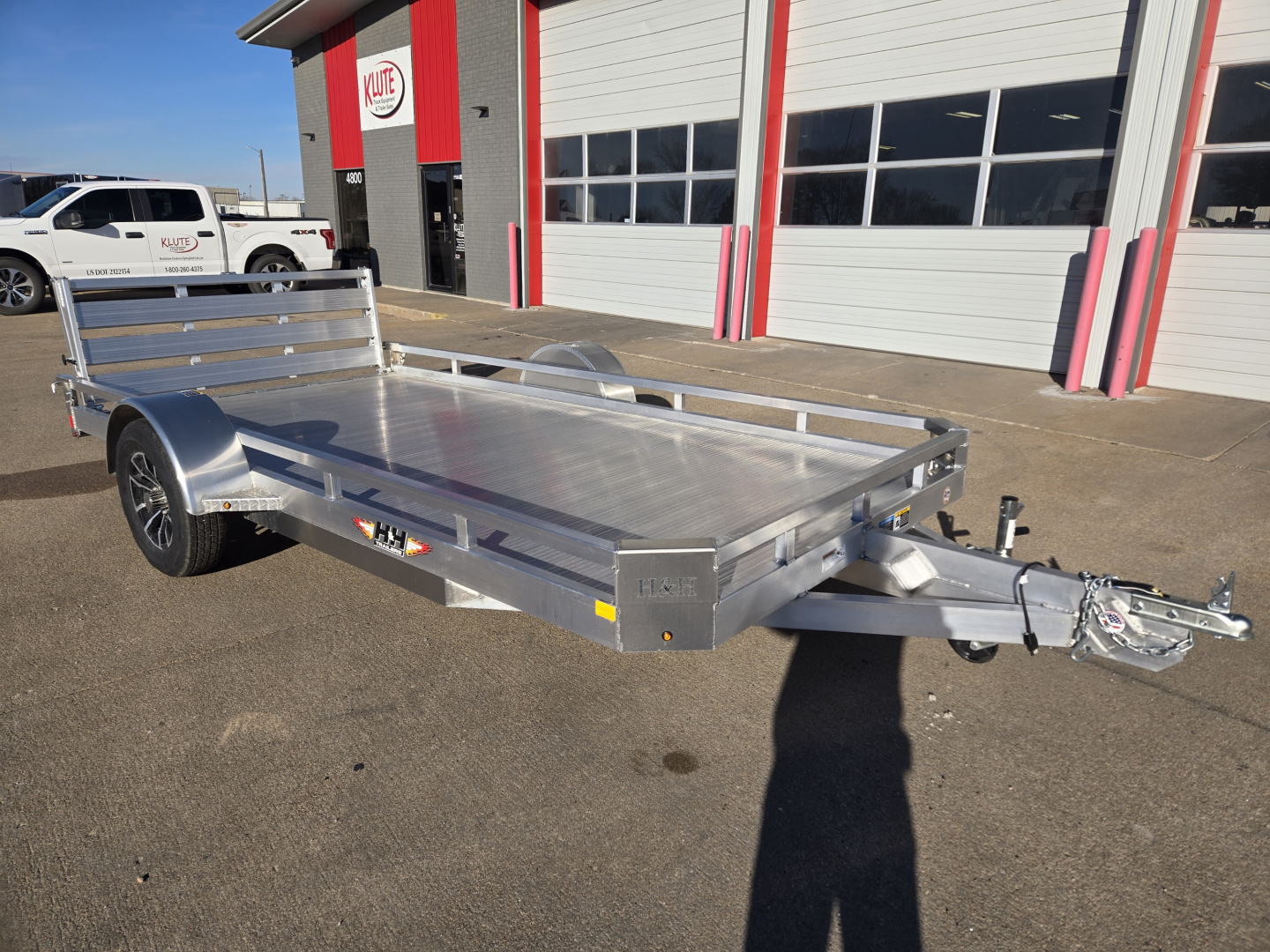 New 2026 H&H Trailers 78x14 Aluminum Low Side 3K Utility Trailer