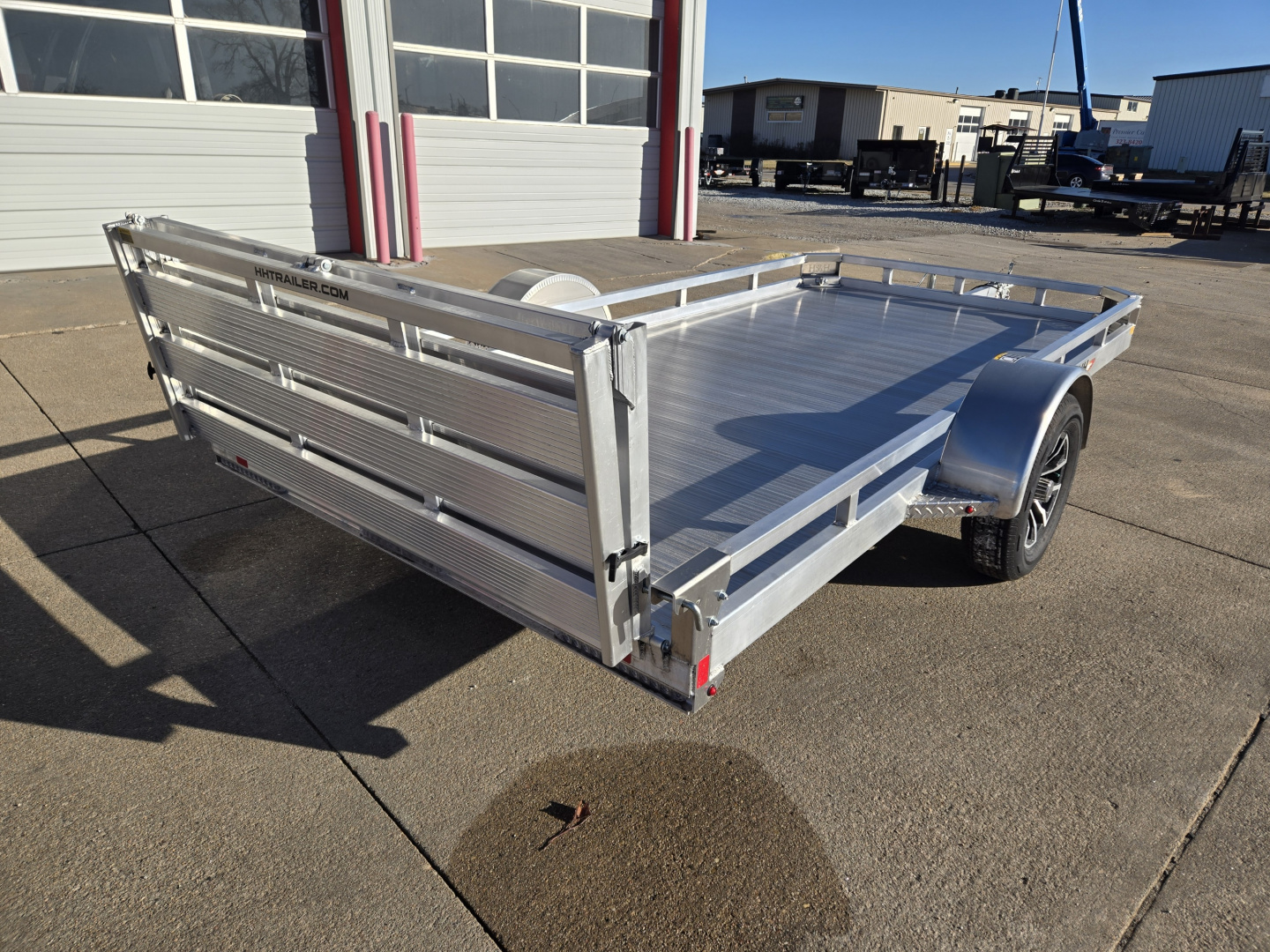 New 2026 H&H Trailers 78x14 Aluminum Low Side 3K Utility Trailer