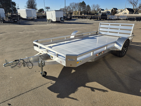New 2026 H&H Trailers 78x14 Aluminum Low Side 3K Utility Trailer