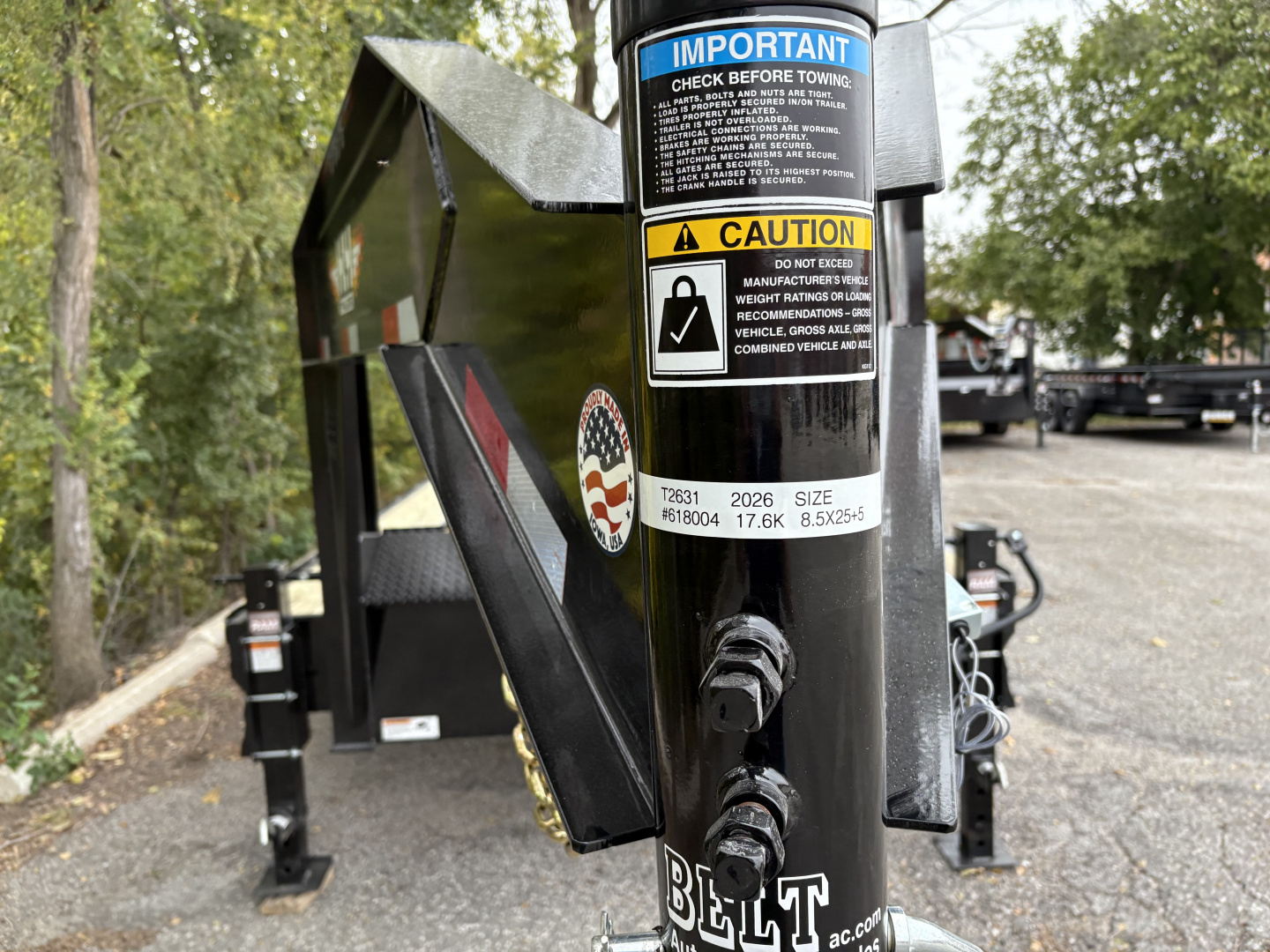 New 2025 H&H 102x25+5 GN 17.6k Deckover Trailer