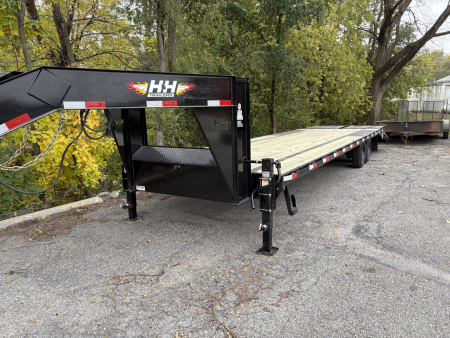 New 2025 H&H 102x25+5 GN 17.6k Deckover Trailer