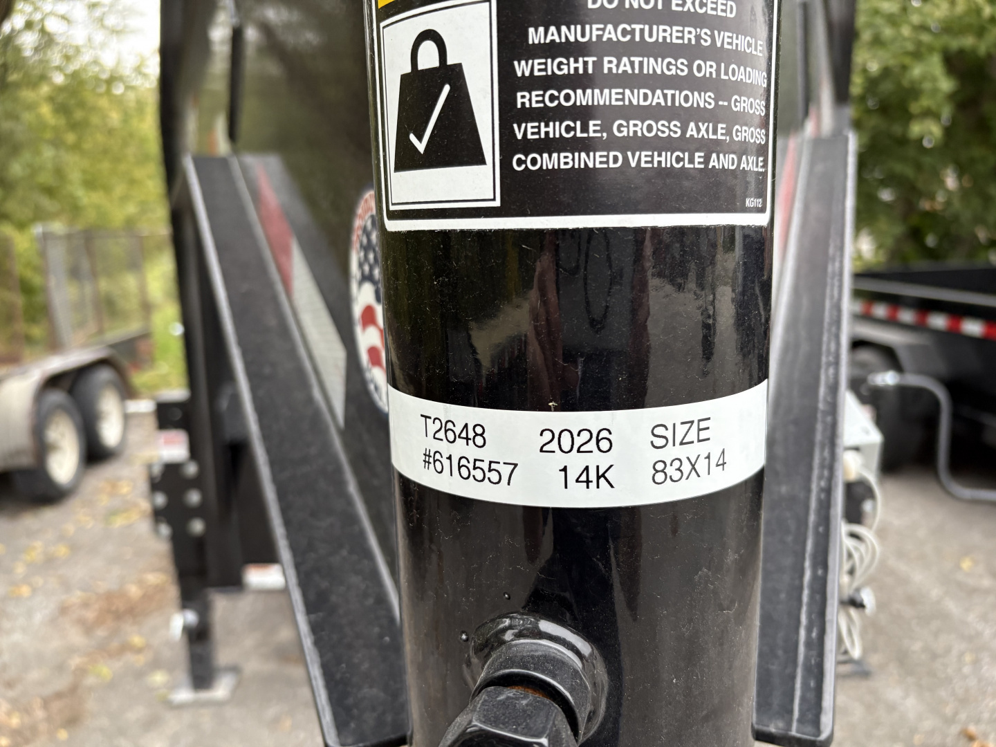 New 2025 H&H 83x14-GN-14k Dump Trailer