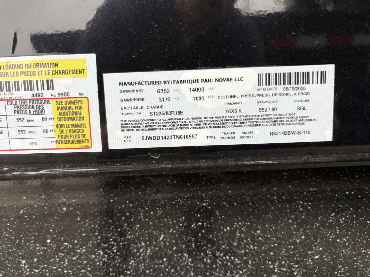 New 2025 H&H 83x14-GN-14k Dump Trailer