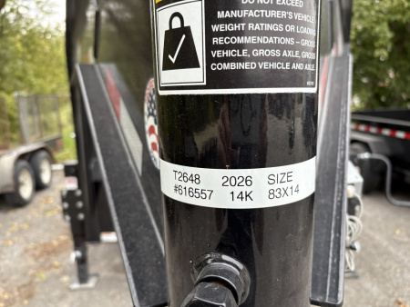 New 2025 H&H 83x14-GN-14k Dump Trailer