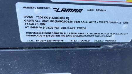 New 2026 Lamar Trailers 83"X18' H6 16K EQUIPMENT HAULER Equipment Trailer