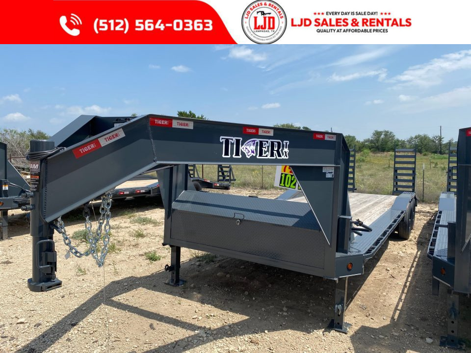 New 2026 Tiger - Gooseneck Drive Over Fender Trailer 102" X 26'