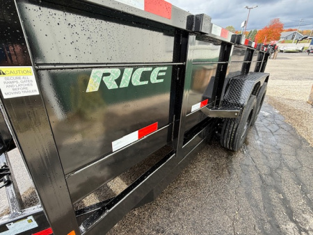 New 2026 Rice Trailers 7X14 Dump Trailer
