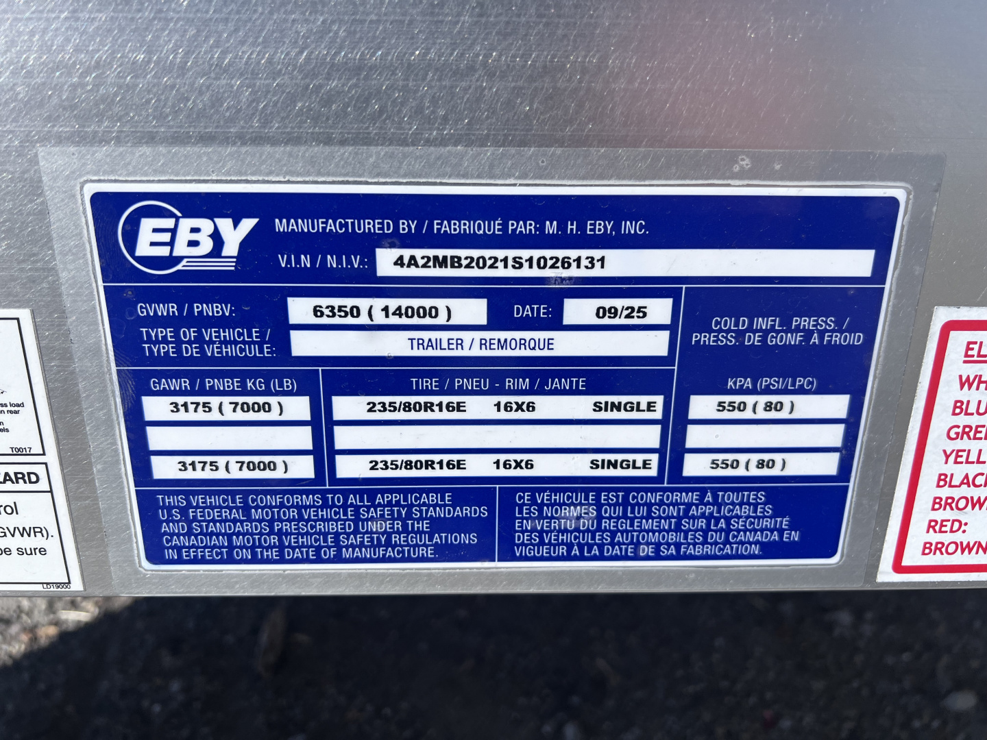 New 2025 EBY 8.5X20 14K Deckover Trailer