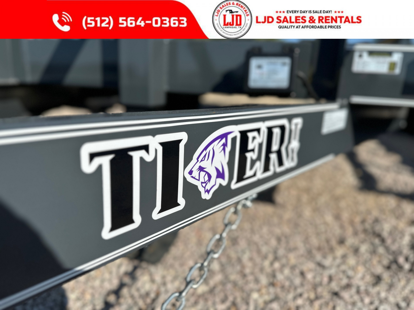 New 2026 Tiger - 83" x 18' - HD Pipe top - Equipment Trailer