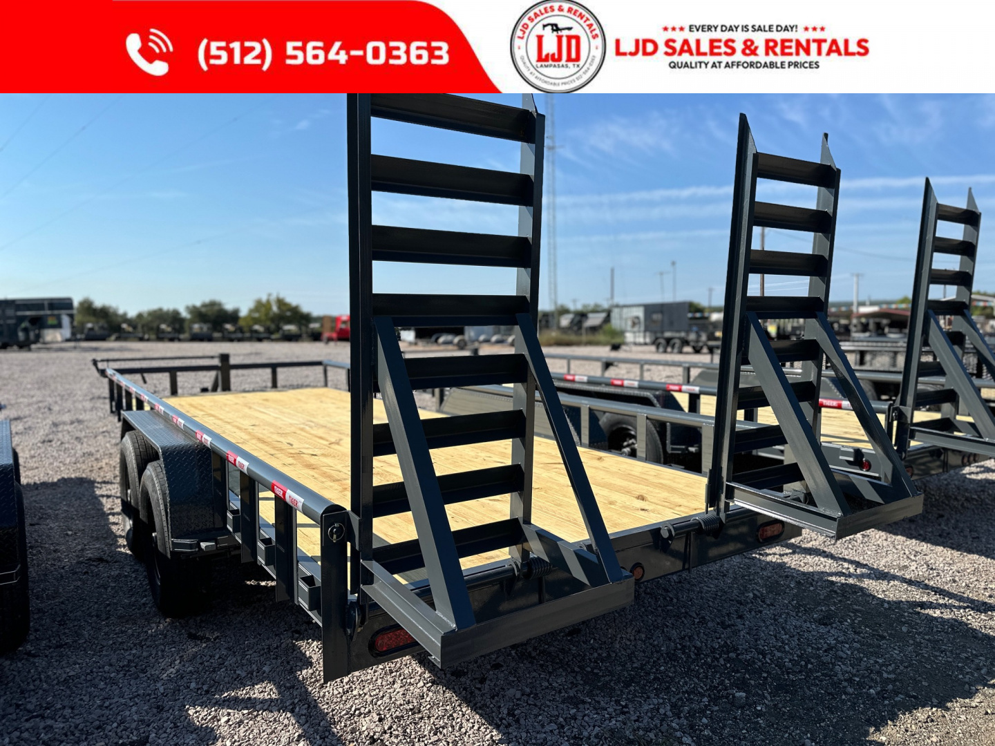 New 2026 Tiger - 83" x 18' - HD Pipe top - Equipment Trailer