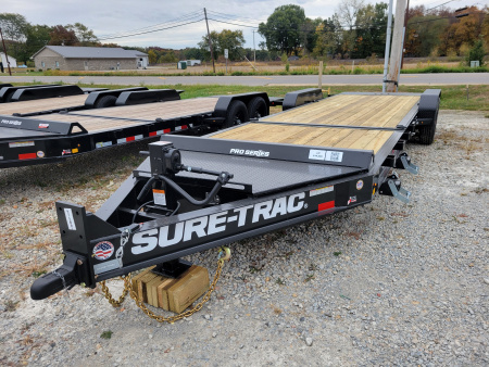 New 2026 Sure-Trac 7x18+6 Pro Series 17.6k Tilt Trailer