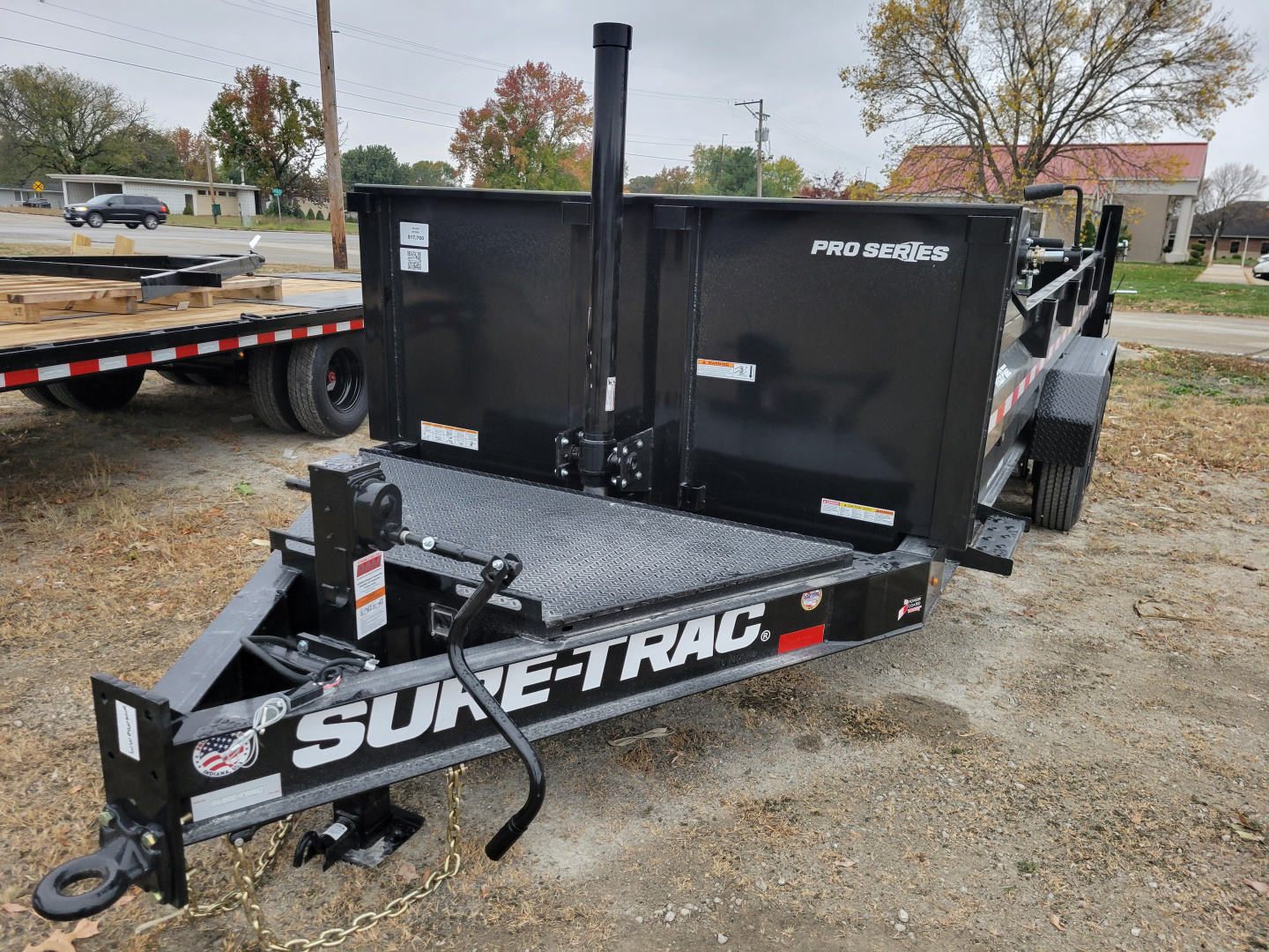 New 2026 Sure-Trac 7x16 Pro Series Telescopic 17.6K Dump Trailer