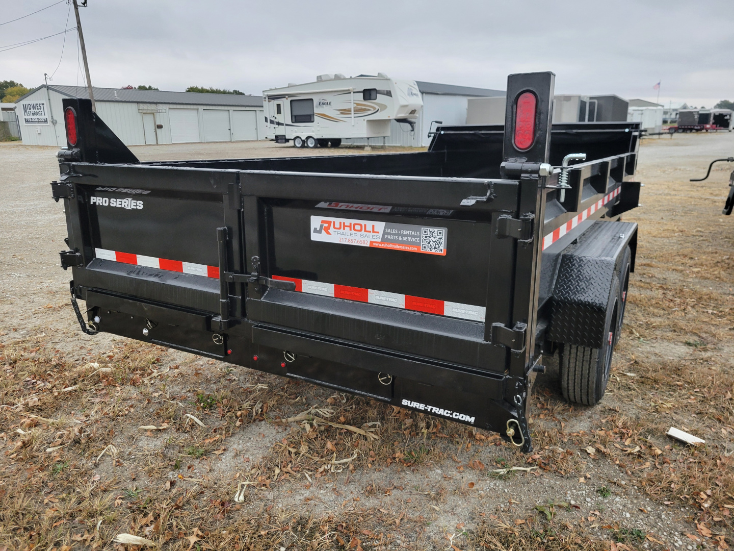 New 2026 Sure-Trac 7x16 Pro Series Telescopic 17.6K Dump Trailer