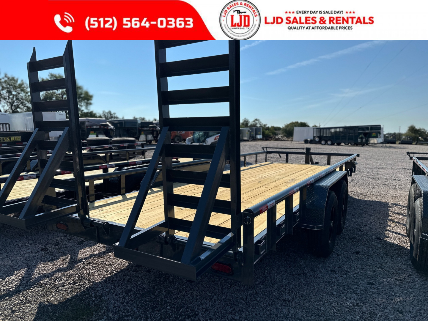 New 2026 Tiger - 83" x 18' - HD Pipe top - Equipment Trailer