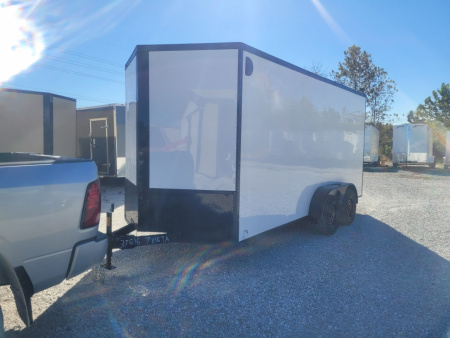 New 2026 Steel Pines Cargo 7x16 TA Cargo / Enclosed Trailer, 7' interior height, 35k axles, .080 polycore exterior