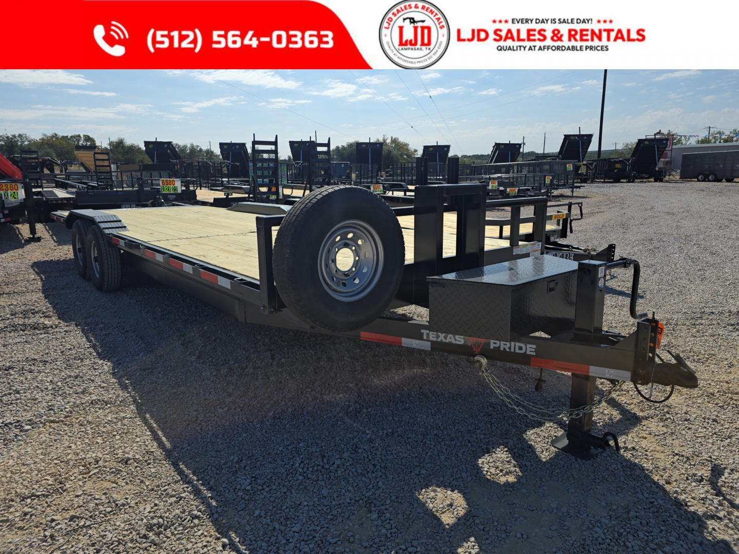 New 2026 Texas Pride - Tilt Trailer - 16K GVWR 102  X 25'
