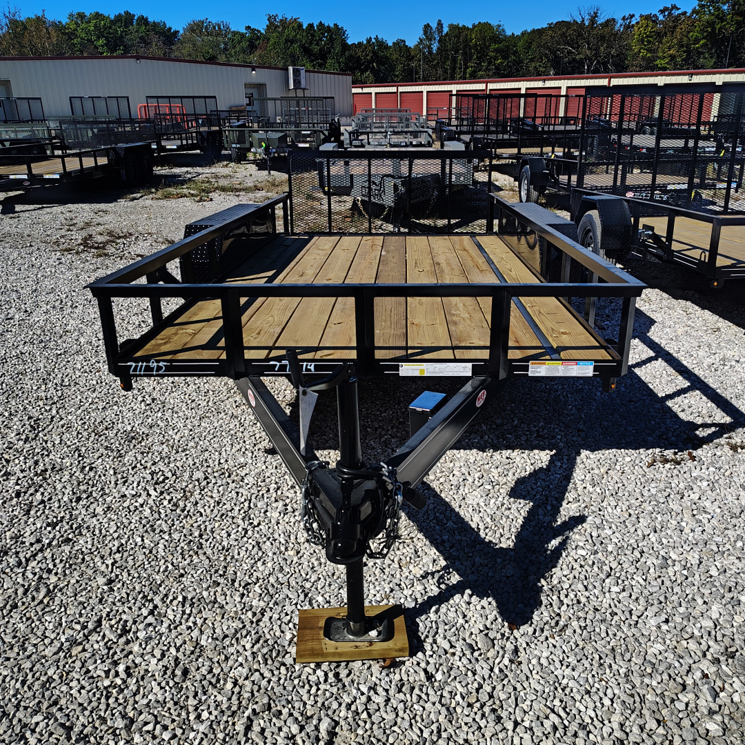 New 2026 MEB 77X14 TA Utility Trailer, 2' dovetail with 30" gate, 3.5k axles Utility Trailer