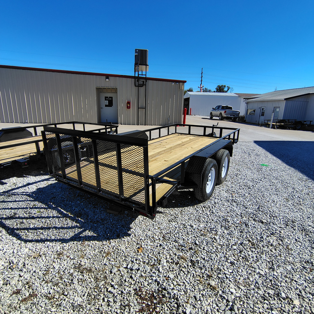 New 2026 MEB 77X14 TA Utility Trailer, 2' dovetail with 30" gate, 3.5k axles Utility Trailer