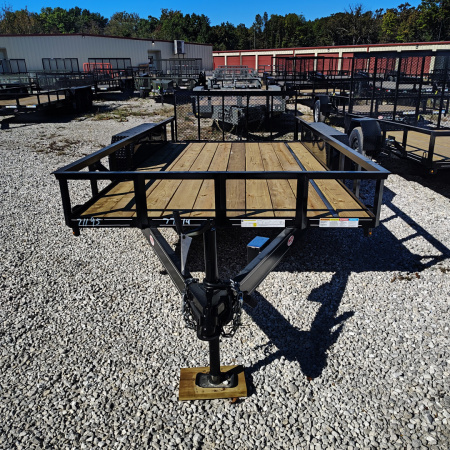 New 2026 MEB 77X14 TA Utility Trailer, 2' dovetail with 30" gate, 3.5k axles Utility Trailer