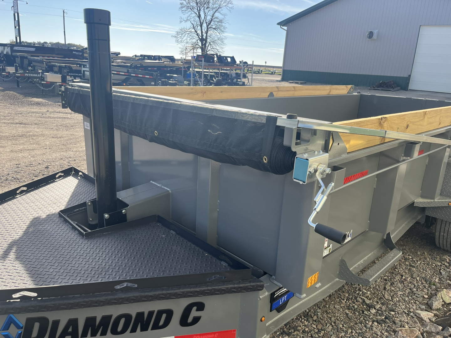 New 2026 16' 18k Diamond C Low-Pro Telescopic Dump Trailer