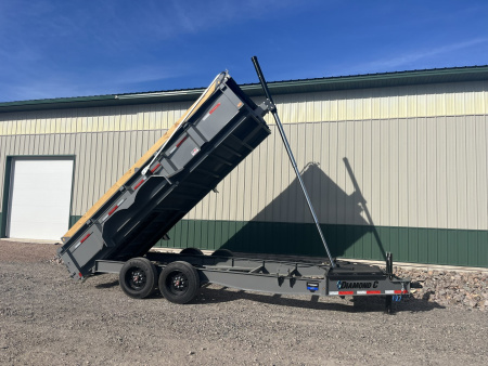 New 2026 16' 18k Diamond C Low-Pro Telescopic Dump Trailer