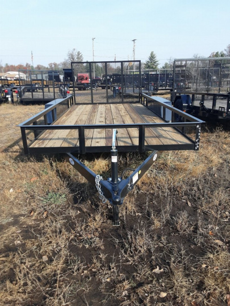 New 2026 AMO 6x16 Tandem Axle Woodside 2 Brake Utility Trailer