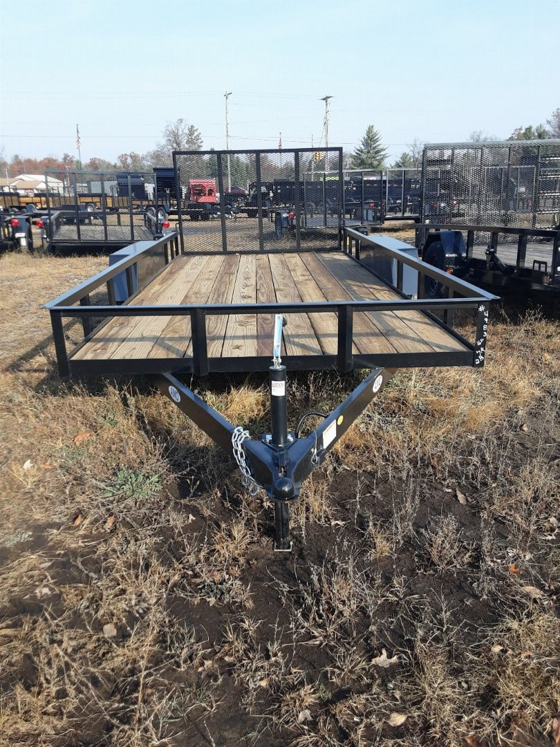 New 2026 AMO 6x16 Tandem Axle Woodside 2 Brake Utility Trailer