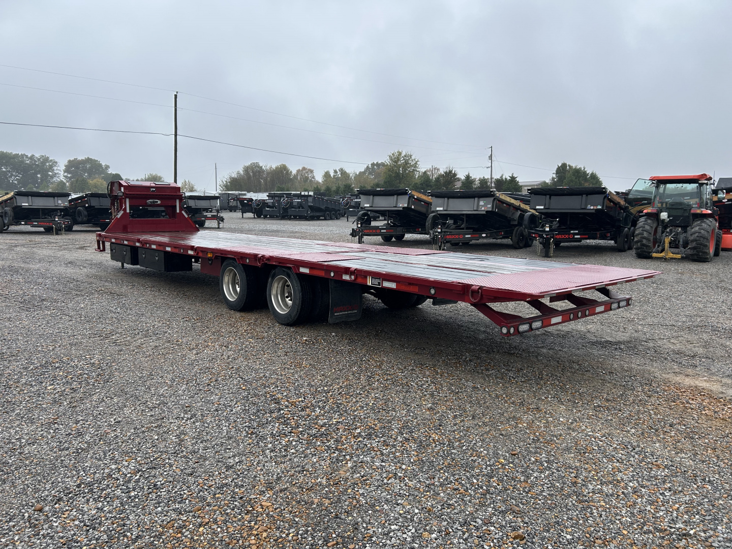 Used 2024 MAXXD 34' x 102" 30k Hyd Dove Gooseneck Trailer