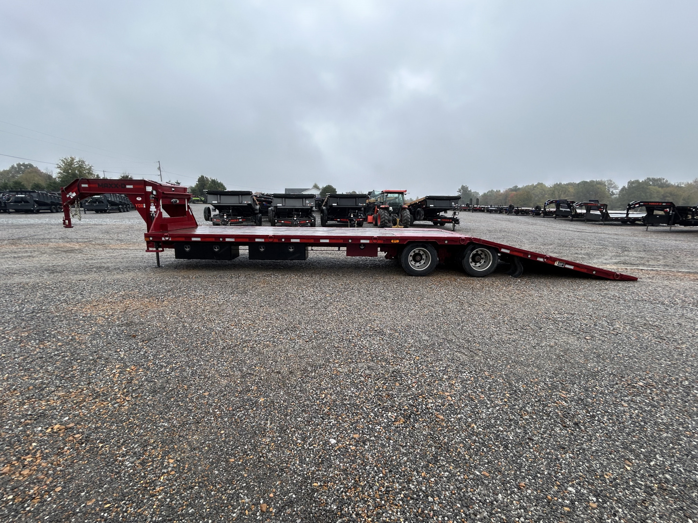 Used 2024 MAXXD 34' x 102" 30k Hyd Dove Gooseneck Trailer