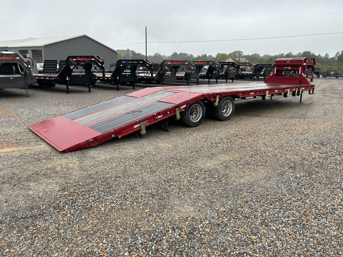 Used 2024 MAXXD 34' x 102" 30k Hyd Dove Gooseneck Trailer