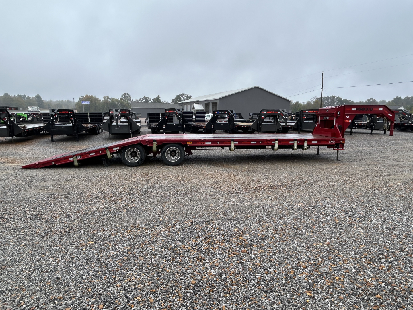 Used 2024 MAXXD 34' x 102" 30k Hyd Dove Gooseneck Trailer
