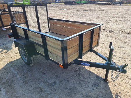 New 2026 AMO 4x8 2K Light Duty Woodside Utility Trailer