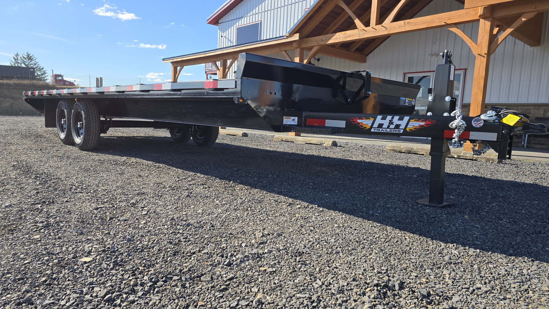 New 2026 H&H Trailers Deckover Trailer /102"X24' / 14000 GVWR