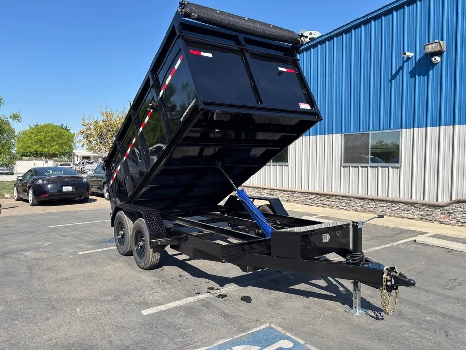 New 2026 Iron Panther Dump Trailer 6'x12'x4' 10,000 GVWR Single Ram