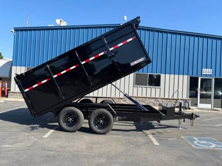 New 2026 Iron Panther Dump Trailer 6'x12'x4' 10,000 GVWR Single Ram