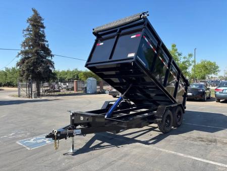 New 2026 Iron Panther Dump Trailer 6'x12'x4' 10,000 GVWR Single Ram