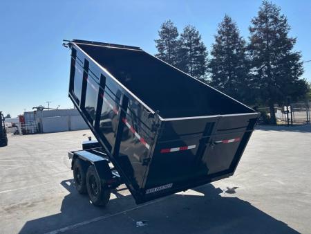 New 2026 Iron Panther Dump Trailer 6'x12'x4' 10,000 GVWR Single Ram
