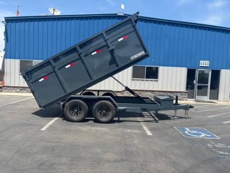 New 2026 Iron Panther Dump Trailer 6'x12'x4' 10,000 GVWR Single Ram