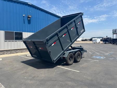 New 2026 Iron Panther Dump Trailer 6'x12'x4' 10,000 GVWR Single Ram