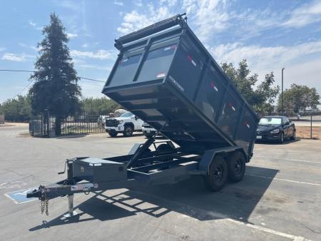New 2026 Iron Panther Dump Trailer 6'x12'x4' 10,000 GVWR Single Ram