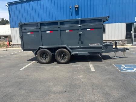 New 2026 Iron Panther Dump Trailer 6'x12'x4' 10,000 GVWR Single Ram