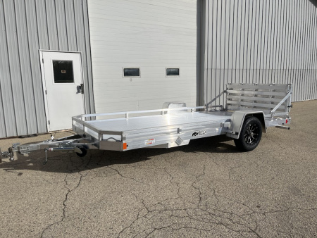 New 2026 Black Rhino Aluminum 74 x14' Low Profile LPS7814A w/ Bi-Fold Gate (ATV / UTV / Side by Side) Utility Trailer